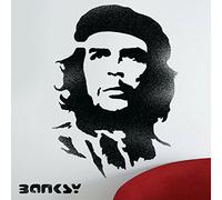 Ideal Stencils - Stencil immagine Che Guevara dell'artista Banksy, per pittura/decorazioni da parete, plastica, MEDIUM - 10.2 x 14 inches