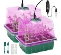 Idealife Vassoi per La Germinazione con Luce A Spettro Completo, 2 Pezzi