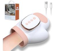 ideallife Massaggiatore manuale con funzione termica, massaggiatore elettrico per alleviare il dolore delle dita, massaggiatore per mani e polsi, regalo per uomo e donna