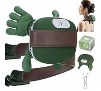 ideallife Massaggiatore portatile per collo e spalle, massaggiatore per schiena Shiatsu, tessuto profondo a forma di mano, 4D, con calore, per sollievo dal dolore e rilassamento muscolare, regalo di