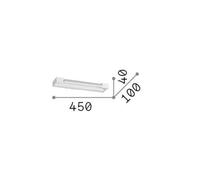 Ideallux Ideal Lux Applique a LED Balance bianco, metallo, larghezza 45 cm Ideallux