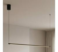 Sospensione Industrial-Minimal Essence Metallo Nero Led 20W 3000K Luce Calda