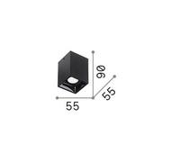 Ideallux Ideal Lux Faretto LED Nitro Square bianco, altezza 9 cm, metallo Ideallux