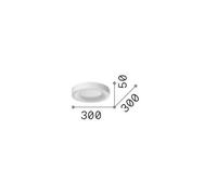 Ideallux Ideal Lux Plafoniera LED Planet, nero, Ø 30 cm, metallo Ideallux
