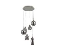 Ideallux Ideal Lux Soft a sospensione 6 luci cromo/fumè Ideallux