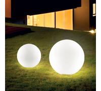 Ideallux Ideal Lux Sole lampada con picchetto a terra, bianca, in plastica, Ø 30 cm 191638