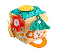 Idealmente come regalo per le attività del vostro bambino, questo cubo di attività è un cubo per bambini - scatola di tessuti per morbido design interattivo del sonaglio, stimolazione delle sensazioni