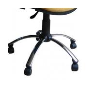 idealsedie base cromata per sedia girevole con ruote parquet, pistone gas