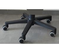idealsedie base in plastica nera per poltrona da ufficio D.600 con ruote in plastica