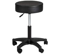 IDEALSEDIE DI GALIZIA MICHELE Sgabello Girevole Sgabello per Salone Estetico e Ambulatorio Medico, con Rotelle, Rotazione Libera 360°, 10 cm di Imbottitura, Rosso