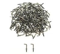 IDEALSV - Ganci a forma di L, in ottone antico, 1/2", a forma di L, in stile vintage, 1 forma ad angolo retto, a 7 forme (100 pezzi)