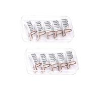 IDEANATEGRATE 10 Pezzi Forme per Estensione Unghie in Alluminio Argento Guida Precisa e Design Curvo, Strumenti per Manicure Professionale e Uso Domestico per Donne