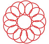 IDEANATEGRATE 100 Pezzi Elastici per Chioma in Nylon e Gomma Rosso, Fasce Elastiche Resistenti e Morbide per Chioma, Adatti la Vita Quotidiana e Molte Occasioni