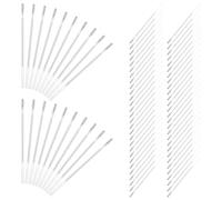 IDEANATEGRATE 100 Pezzi Refill Penna Cancellabile per Tessuti Bianca Punta Precisa in ABS e Acciaio per Sartoria e Trasferimento Motivi su Lino e Tessuto