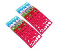 IDEANATEGRATE 14pezzi Feltro Lana Stencil e Modelli per Infeltrimento Ago Set Versatile per Occasioni Creative