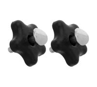 IDEANATEGRATE 2 Pezzi Bullone Pomello per Tosaerba e Vite Maniglia, Set, Nero, Plastica e Metallo, per Manico Tosaerba e Manubrio Falciatrice, Installazione Rapida, Uso Domestico e Outdoor