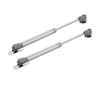 IDEANATEGRATE 2 Pezzi Supporto Idraulico per Ante Cucina 100n Pistoni Gas Argento in Plastico e Ferro Ammortizzatore Completo per Mobili e Armadi