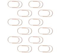 IDEANATEGRATE 20 Pezzi Clip Colorate in Metallo da 50mm Superficie Liscia, Fermagli per Documenti Spessi per Ufficio e Casa
