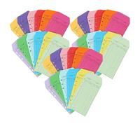 IDEANATEGRATE 36pezzi Buste Colorate per Depositi e Budgeting Buste Cartoncino Resistenti con Chiusura Sicura Metodo Organizzazione Finanze per Piccole Imprese Negozi e Colore Casuale