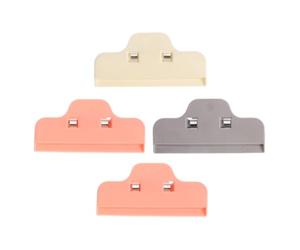 IDEANATEGRATE 4 Pezzi Clip di Chiusura in Plastica per Sacchetti Alimentari e Progetti di Ricamo a Punto Croce Protezione dalla Polvere Design Compatto per Fai da Te