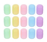 IDEANATEGRATE 50 Pezzi Capsule Ovali Colorate Macaron in Pp per Distributori Automatici, Contenitori Rotondi da 50mm per Giochi Indoor e Feste, Resistenti e Riutilizzabili