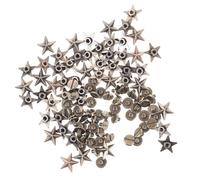 IDEANATEGRATE 50pezzi Borchie Stellina in Lega a Forma di Stella Punk, Facili da Usare e Leggere, per Scarpe e Borse in Progetti di Artigianato Fai da Te