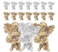 IDEANATEGRATE 80 Pezzi Decorazioni Unghie Angeli in Resina 3d Chic e Facili da Usare per Manicure Elegante Adatte a Balli e Prom