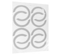IDEANATEGRATE Adesivi per Chitarra 8 Pezzi per Foro Sonoro 41 Pollici | Carta Autoadesiva, per Restauro Decorativo e Ritocco Fai da Te, Adatti a Chitarra Folk