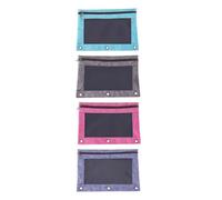 IDEANATEGRATE Borsa per Documenti B5 3 Fori, 4 Pezzi Oxford e Pvc Resistente, Multifunzionale, per Ufficio e Viaggio