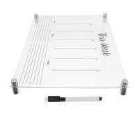 IDEANATEGRATE Calendario da Parete Acrilico Cancellabile a Secco, Set di Lavagne Multifunzionali Lavagnetta Creativa, Bacheca Messaggi Riutilizzabile per Casa e Ufficio, Decorazione Interna