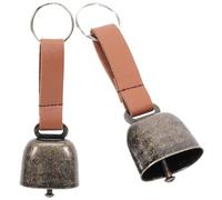 IDEANATEGRATE Campanellino per Orso 2 Pezzi in Metallo Suono Nitido e Delicato, Accessorio Vintage Elegante per Arrampicata e Artigianato Fai-da-te, Protezione in Escursioni