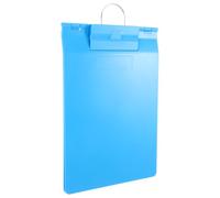 IDEANATEGRATE Cartella Porta Documenti A4 con Gancio Appendibile e Copertina Ribaltabile in Plastica Blu, Protegge Cartelle e Fogli di Infusione, per Uffici e Scuole Infermieristiche
