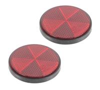 IDEANATEGRATE Catarifrangente 2 Unitá Posteriore Rosso Rotondo in Plastica Resistente Vite 6mm, Riflettore Montato per attività all’Aperti per Bicicletta, Veicoli e Accessorio Sicurezza
