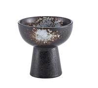 IDEANATEGRATE Coppa di Gelato in Ceramica Bianca Base Alta, Ciotola da Dessert Riutilizzabile per Yogurt, Budino e Gelato, Tazza da Portata Elegante per Uso Quotidiano e Feste