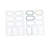 IDEANATEGRATE Etichette Adesive Autoadesive per Scuola a Forma di Bottiglia, 5 Fogli 45 Pezzi, Perfette per Organizzare e Segnare Libri e Materiali Scolastici Colore Casuale