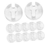 IDEANATEGRATE Fermo per Catenella Trasparente in Pom per Catena di Perline, 12 Pezzi, Accessori per Tende Verticali Aspetto Senza Cuciture e Fissaggio Ordinato