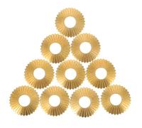 IDEANATEGRATE Guarnizioni per Maniglie Retro Casa, 10 Pezzi, Oro | Rame, Design Unico e Delicato, Installazione Semplice, Uso Professionale e Personale