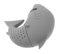 IDEANATEGRATE Infusore Pratico e Originale in Silicone per Tè a Forma di Squalo Design a Fori Densi Filtro per Tè Sfusi per Casa e Ufficio