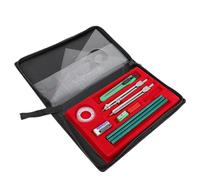 IDEANATEGRATE Kit per Disegno Tecnico Professionale Scatola in Ferro Nero, Facile da Trasportare e Conservare, per Studenti e Artisti Colore Casuale