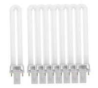 IDEANATEGRATE Lampadina UV LED Unghie 9w Tubo Luce per Lampada Nail 8 Pezzi Vetro per Manicure Professionale e DIY in Saloni di Bellezza