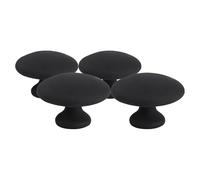 IDEANATEGRATE Massaggiatore in Pietra Nera 4 Pezzi per Massaggio Corpo Gua Sha Effetto Rilassante e Sollievo Dalla Fatica, per Uso Domestico e Relax On-the-go