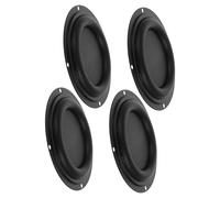 IDEANATEGRATE Membrana altoparlante auto 4 pezzi in gomma nera 4,52x4,52" per altoparlanti e subwoofer in domestico