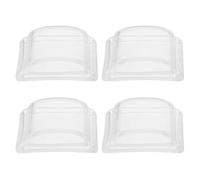 IDEANATEGRATE Paracolpi Facile da Installare 4 Pezzi per Maniglia della Porta in Silicone Autoadesivo a Cupola, Protezione Antiurto per Bagno e Camera da Letto