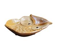 IDEANATEGRATE Piatto in Ceramica a Forma di Gufo per Frutta e Chiavi, Resistente al Microonde, Facile da Trasportare, per Ingresso e Casa Colore Casuale