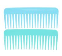 IDEANATEGRATE Set 2 Pettini Districanti per Chioma in Plastica Denti Larghi, Design Antinodulo e Semplice, per Lavaggio Chioma e Uso Balsamo