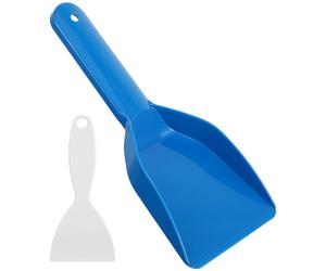IDEANATEGRATE Set 2 Pezzi Pala per Ghiaccio in Pp per Congelatore e Frigorifero, Strumento Portatile per Pulizia di Ghiaccio e Brina in Casa