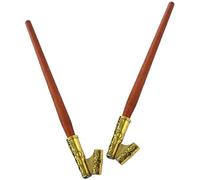 IDEANATEGRATE Set 2 Pezzi Portapenne per Calligrafia Obliqua in Legno e Lega di Ferro, Stile Classico, Facile Manutenzione e Scrittura Scorrevole, per Pratiche Artistiche e Regali