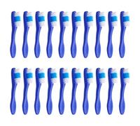 IDEANATEGRATE Set 20 Pezzi Mini Spazzolino da Denti da Carcere Manico Corto in Plastico e Setole in Nailon, Facile da Usare per Pulizia Orale in Istituti Penitenziari