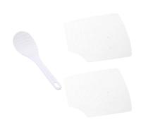 IDEANATEGRATE Set 3 Pezzi 2 Stuoie e Cucchiaio Stampi per Sushi Fai da Te in Pp Bianco Facile da Pulire per Preparare Sushi a Mano a Casa