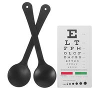 IDEANATEGRATE Set con Tabelle Oculistiche in Plastico di Occlusore Oculare Portatile con Componente per Valutazione Visiva da per Esami della Vista per Uffici e Prove
